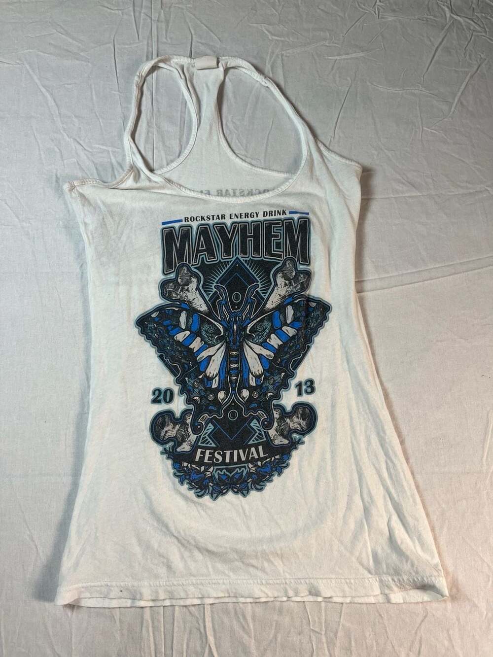 Bay Island Sportswear Rockstar Energy Drink Mayhem Festival 2013 Tank Top Small